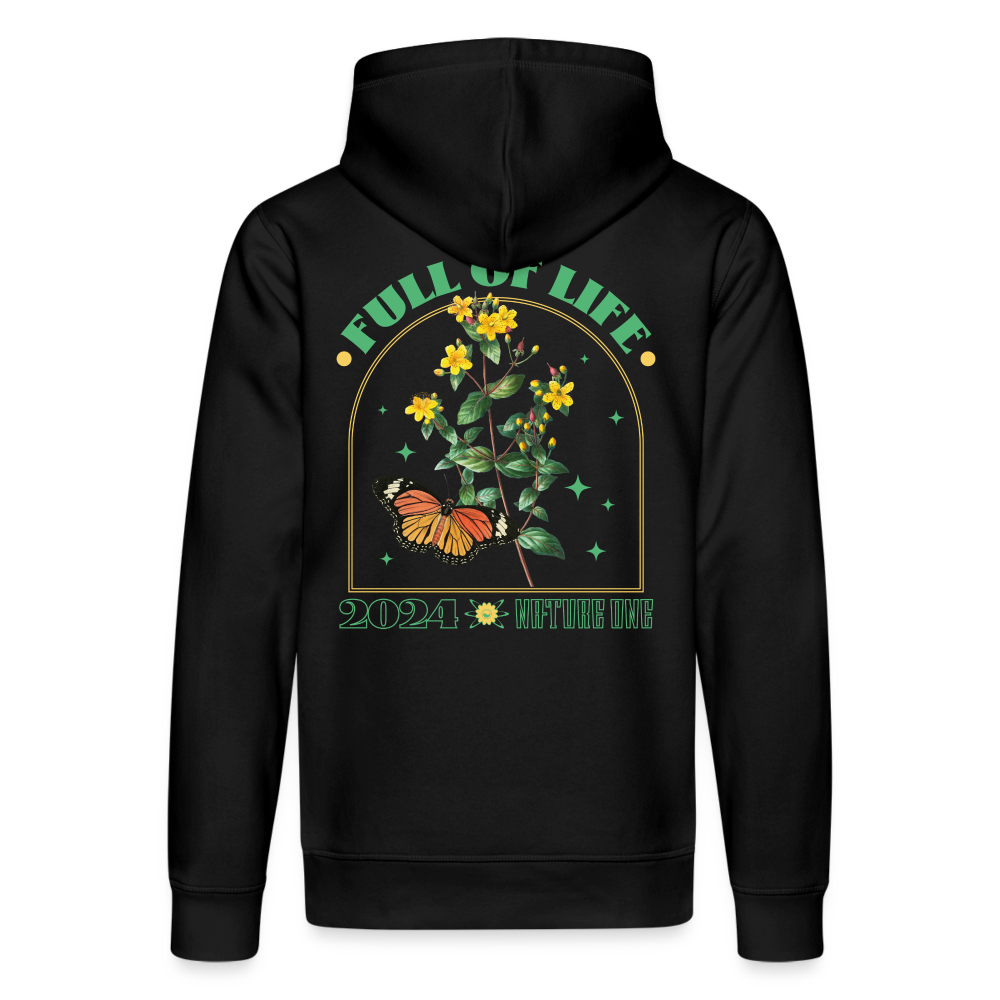 Blooming Life - Unisex Organic Hoodie - Schwarz