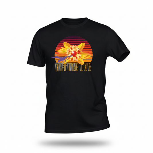 Sunset Rave T-Shirt Vorderseite 3D