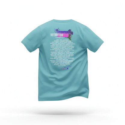 Ultrabloom Line Up T-Shirt Rückseite Blau 3D