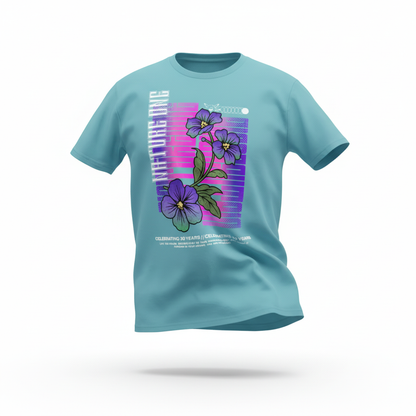 Ultrabloom Line Up T-Shirt Vorderseite Blau 3D